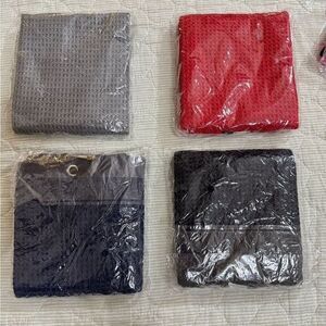 4*‎ new microfiber golf towel come with clip sets